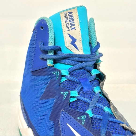 Nike Mens Shoes Air Max Stutter Step 2 Blue Grey Basketball 653455-402 Size 9 - Picture 8 of 12